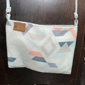 Terra Geometric Pattern Crossbody Bag - Multicolor